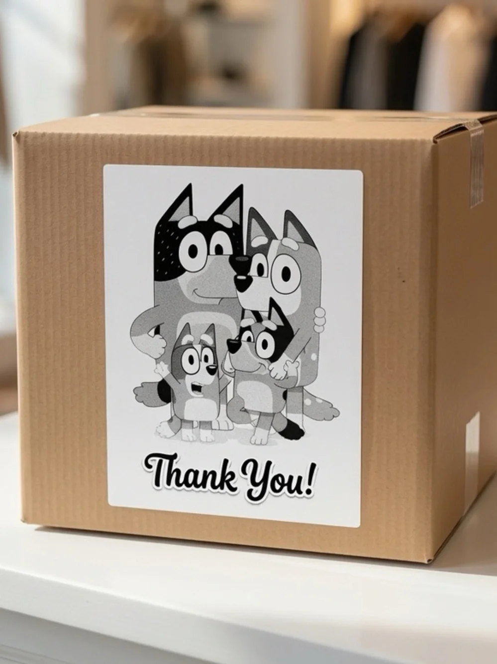 Bluey Family Thank You Stickers-100ct.